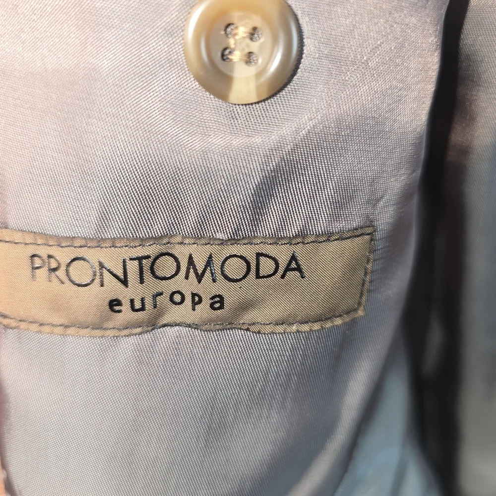 PRONTO MODA ITALIAN MADE 100% LAMBS WOOL TAN MENS BLAZER 42R PROFESSIONAL